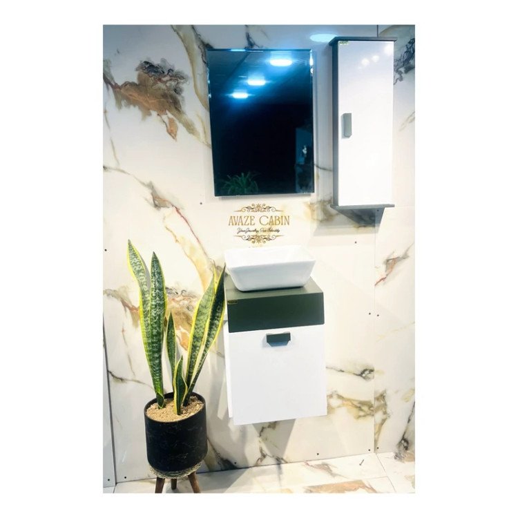 کابینت روشویی دلربا 4001 ورق PVC ضد آب ضد لک