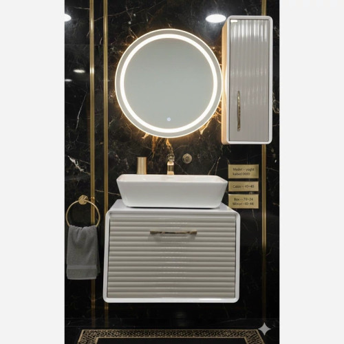 PVC Bathroom Vanity Model: Yaghout Kabood 6006 100% Waterproof & Moisture Resistant